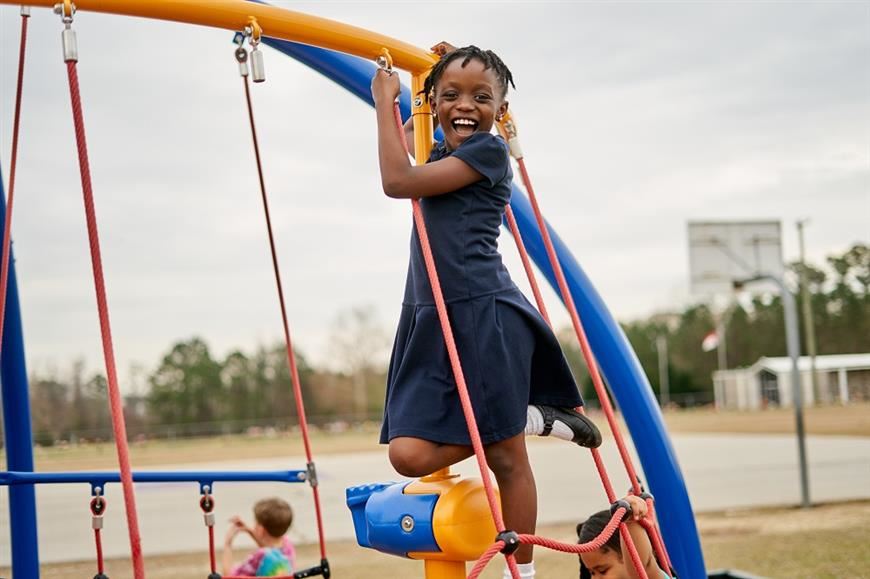 girl on playground